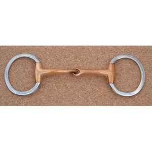 Eggbutt Snaffle Jointed Copper Mouth 