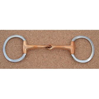 Eggbutt Snaffle Jointed Copper Mouth