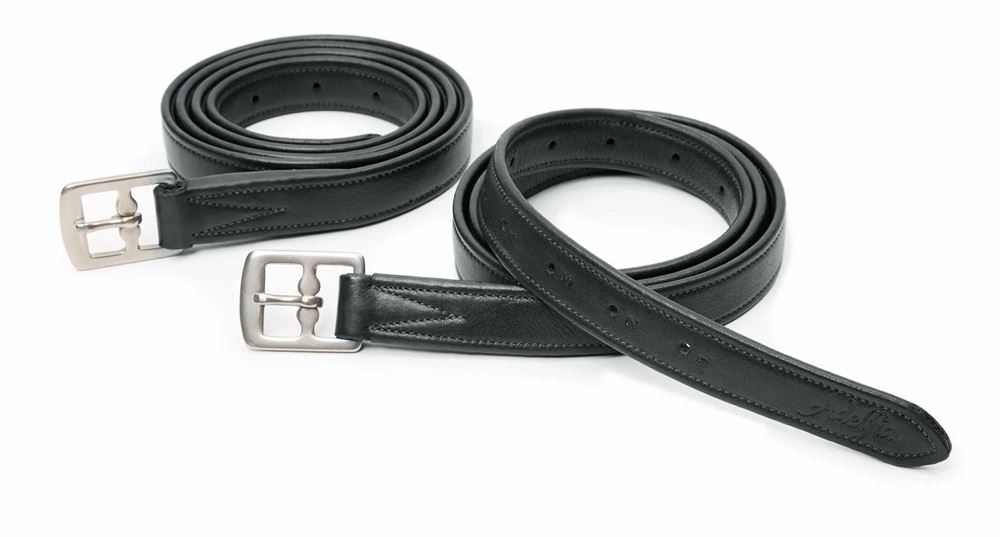 Shires GARA Non Stretch Stirrup Leathers (Black)