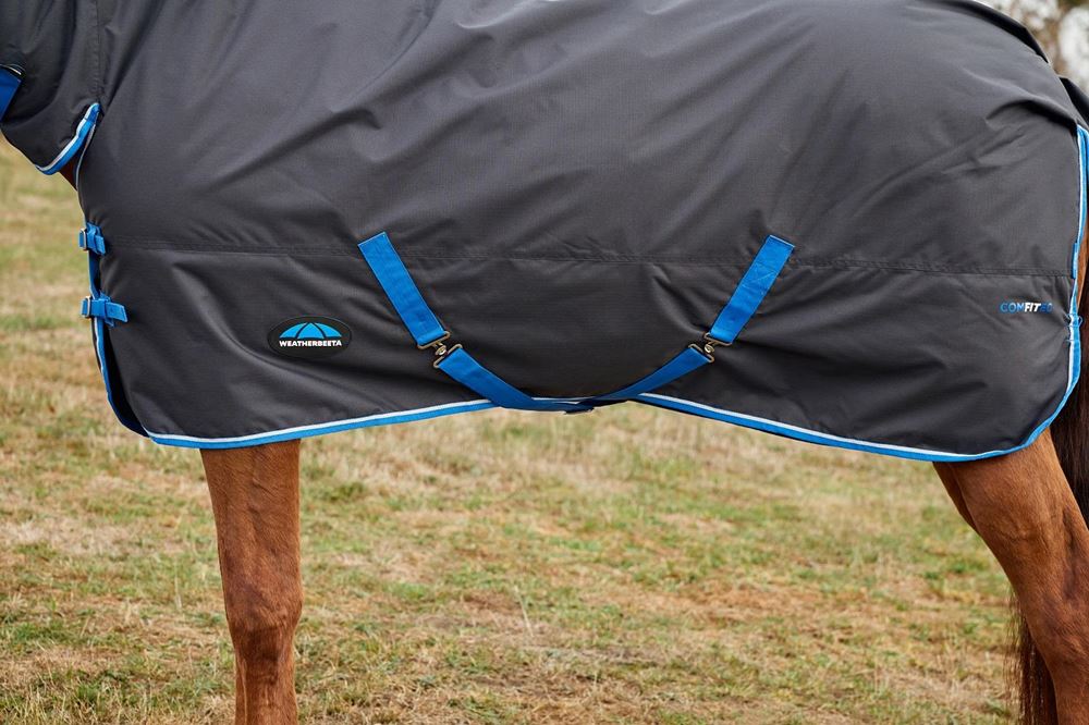 Weatherbeeta Comfitec Tyro Turnout Combo - 220g (Black/Cobalt)
