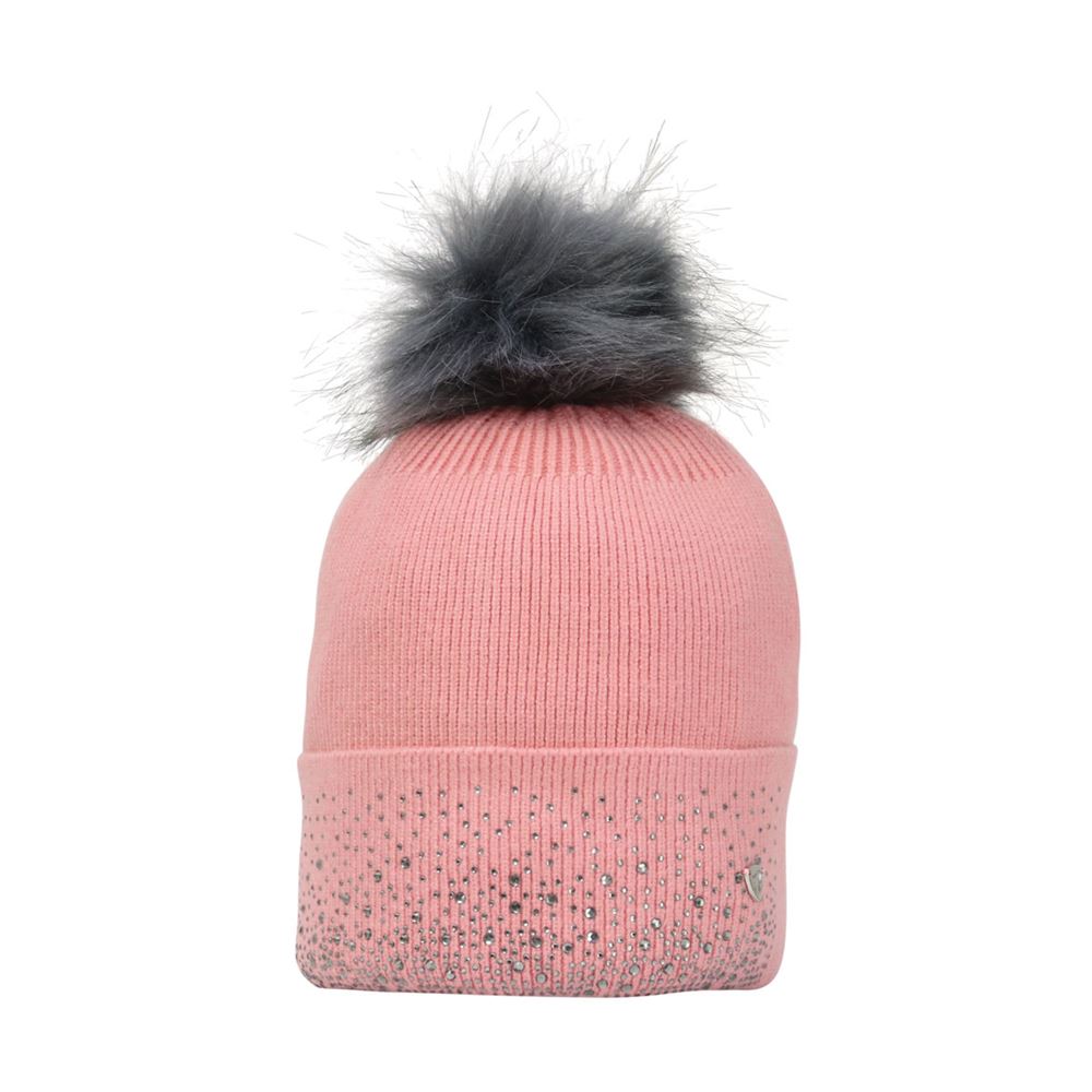 Hy Equestrian Synergy Diamante Bobble Hat (Rose)