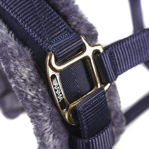 Shires Arma Fleece Lined Lunge Cavesson (Navy)