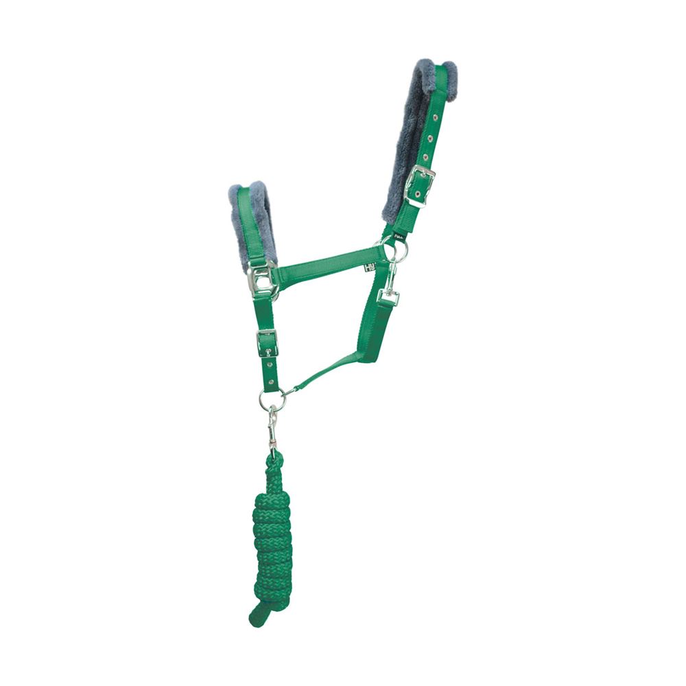 Hy Sport Active Head Collar & Lead Rope (Emerald Green)
