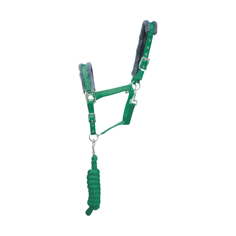 Hy Sport Active Head Collar & Lead Rope (Emerald Green)
