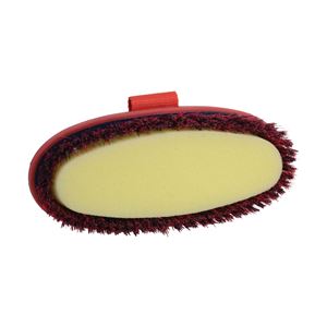 Hy Equestrian Pro Groom Sponge Brush (Red/Navy)