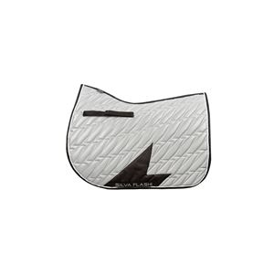 Hy Equestrian Silva Flash Reflective Saddle Pad (Black/Reflective Silver)