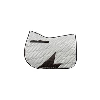 Hy Equestrian Silva Flash Reflective Saddle Pad (Black/Reflective Silver)