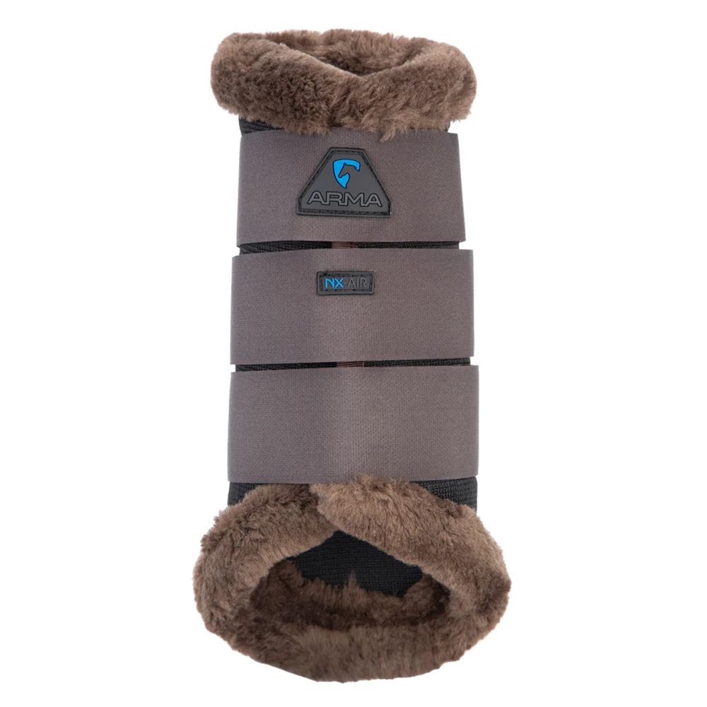 Shires Arma NX-AIR SupaFleece Brushing Boots (Brown)