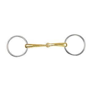 Shires Brass Alloy Curved Loose Ring Snaffle