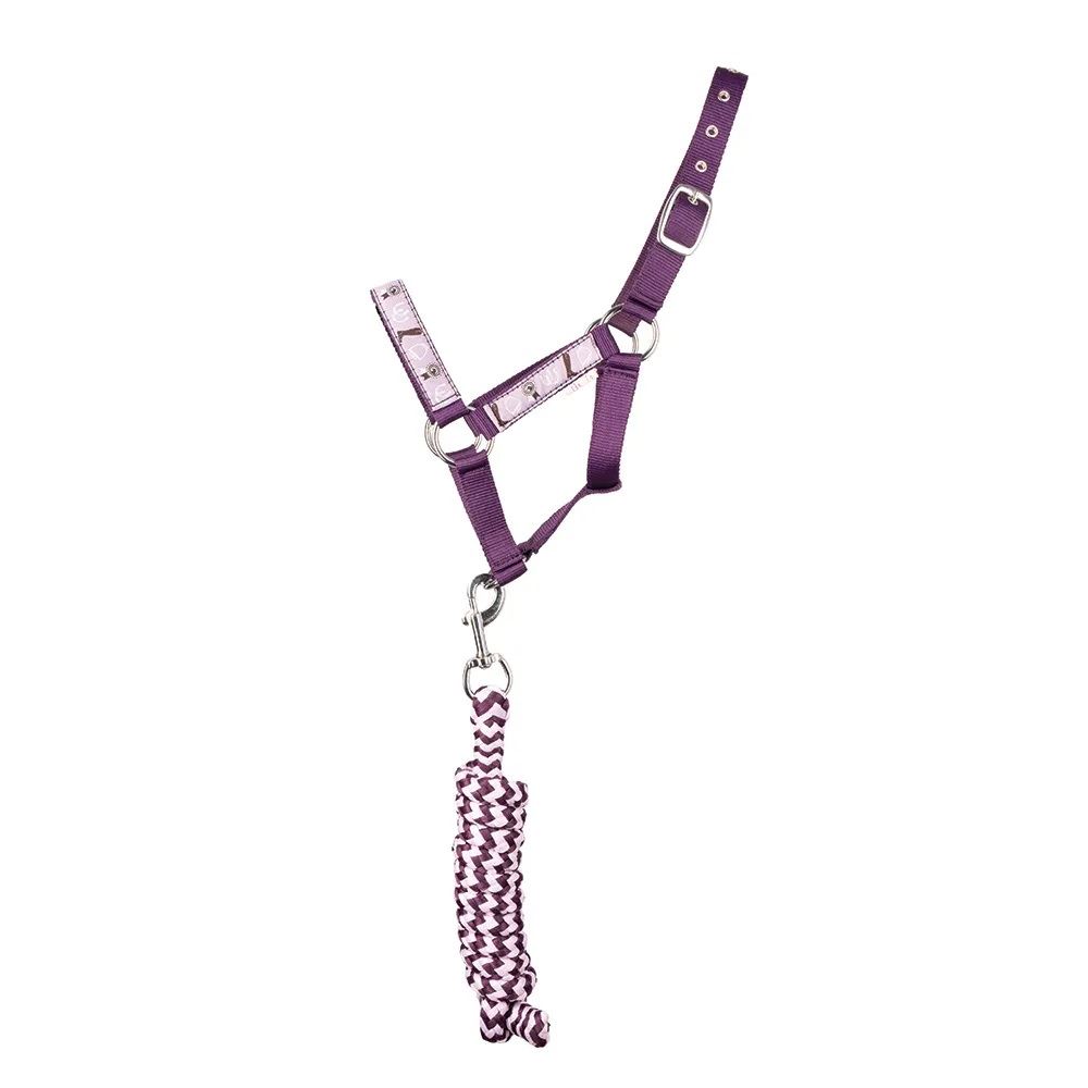 Giddy Up Gymkhana Head Collar & Lead Rope Set by Little Rider (Purple/Lilac)