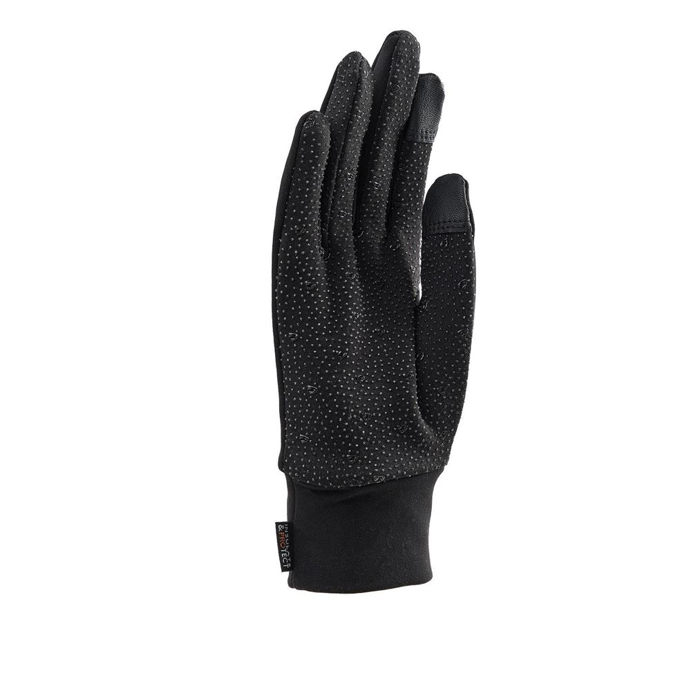 Shires Aubrion Baxter Adults Winter Riding Gloves (Black)