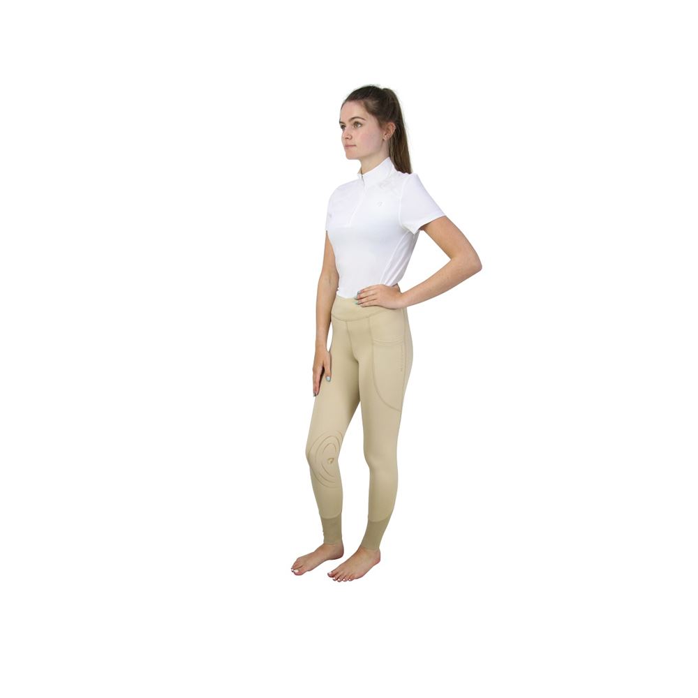 Hy Equestrian Selah Competition Riding Tights (Beige)