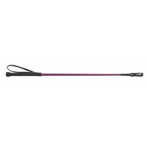 Shires Thread Stem Whip - Child (Spiral Black/Raspberry)