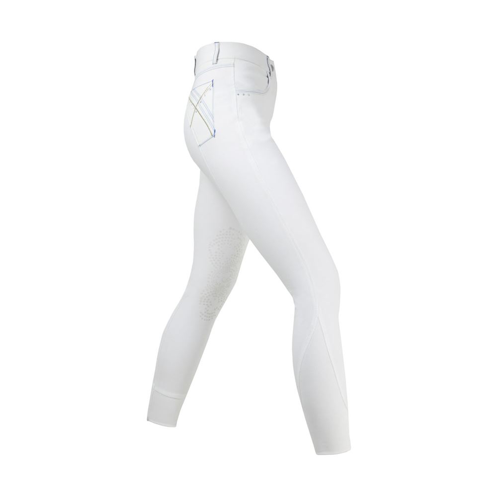 HyPERFORMANCE Olympian Ladies Breeches (White/Royal Blue)