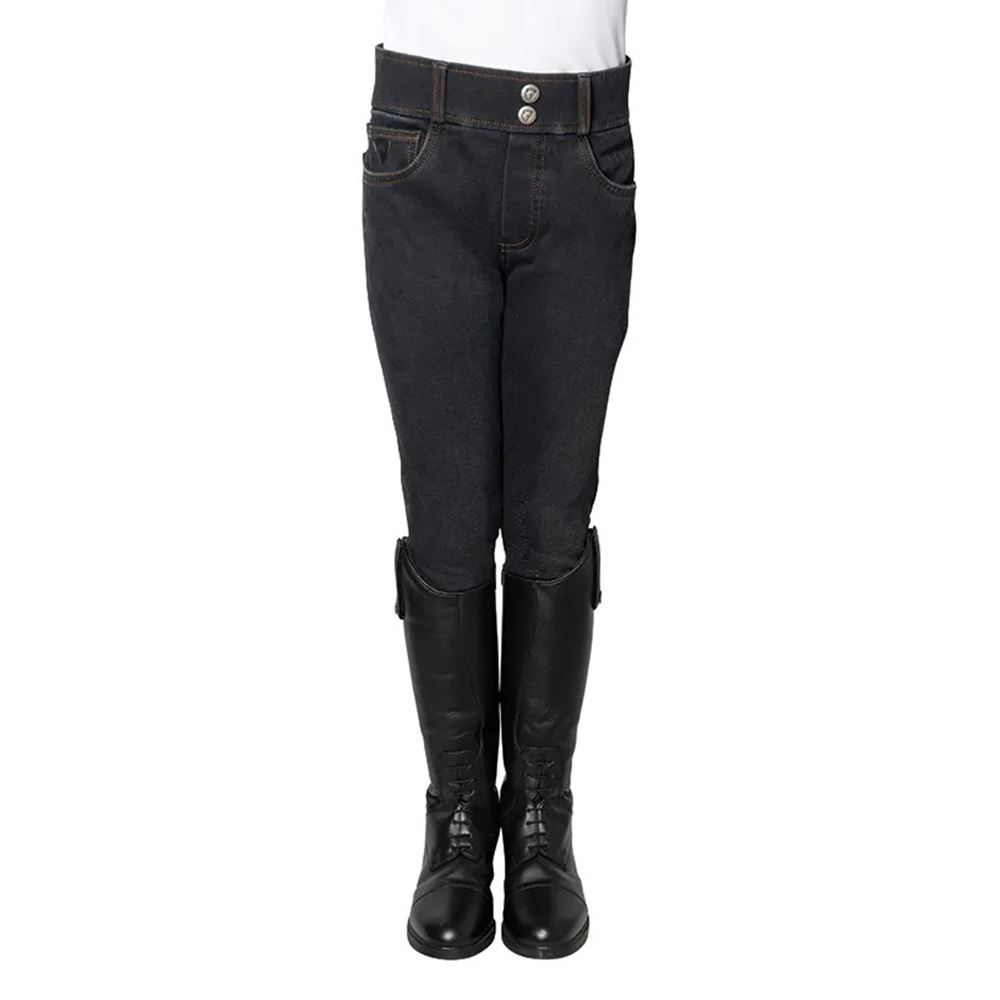 Hy Equestrian Elevate Mizs Style Denim Breeches (Black)