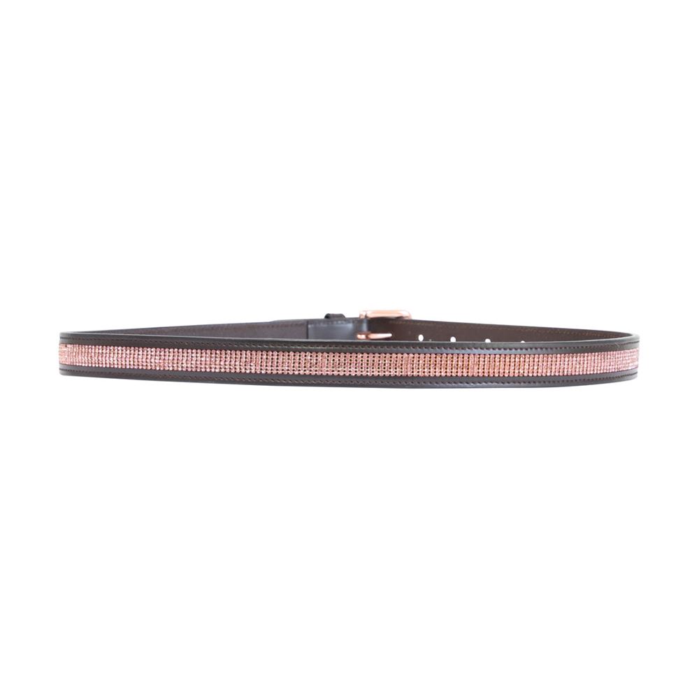 Hy Equestrian Rosciano Rose Gold Belt (Brown/Rose Gold)
