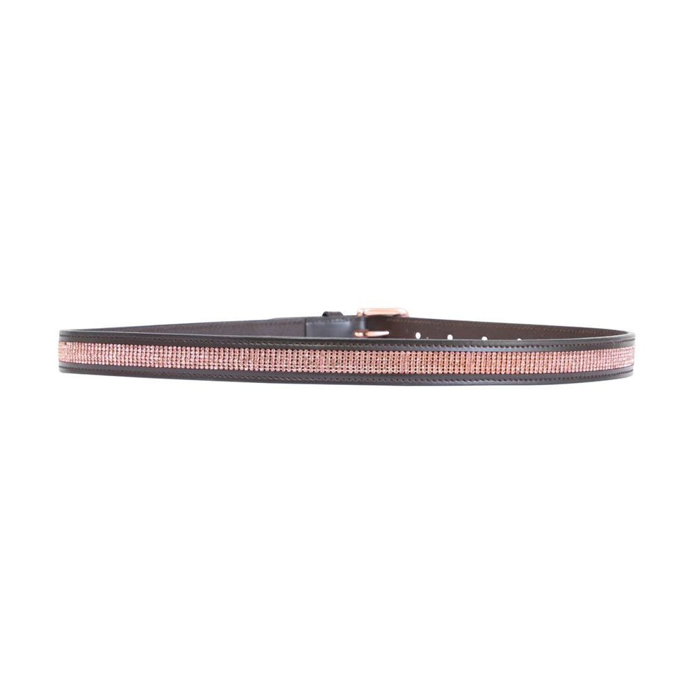 Hy Equestrian Rosciano Rose Gold Belt (Brown/Rose Gold)