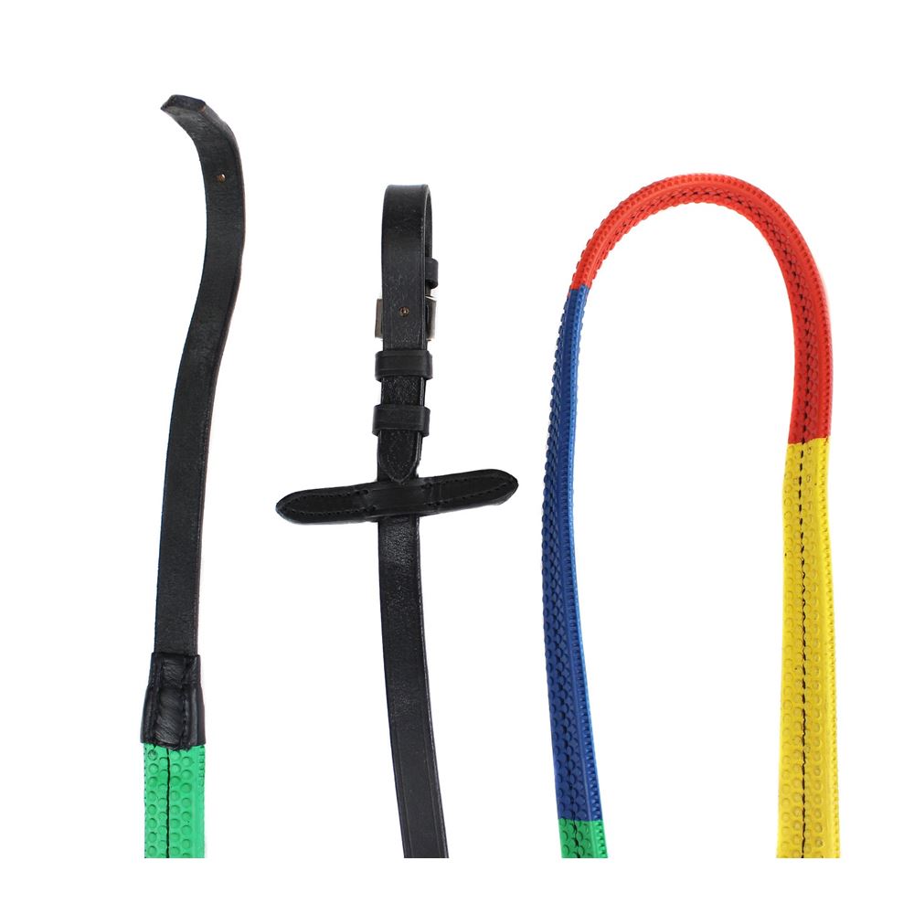 Gallop Rainbow Rubber Reins