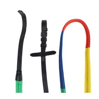 Gallop Rainbow Rubber Reins