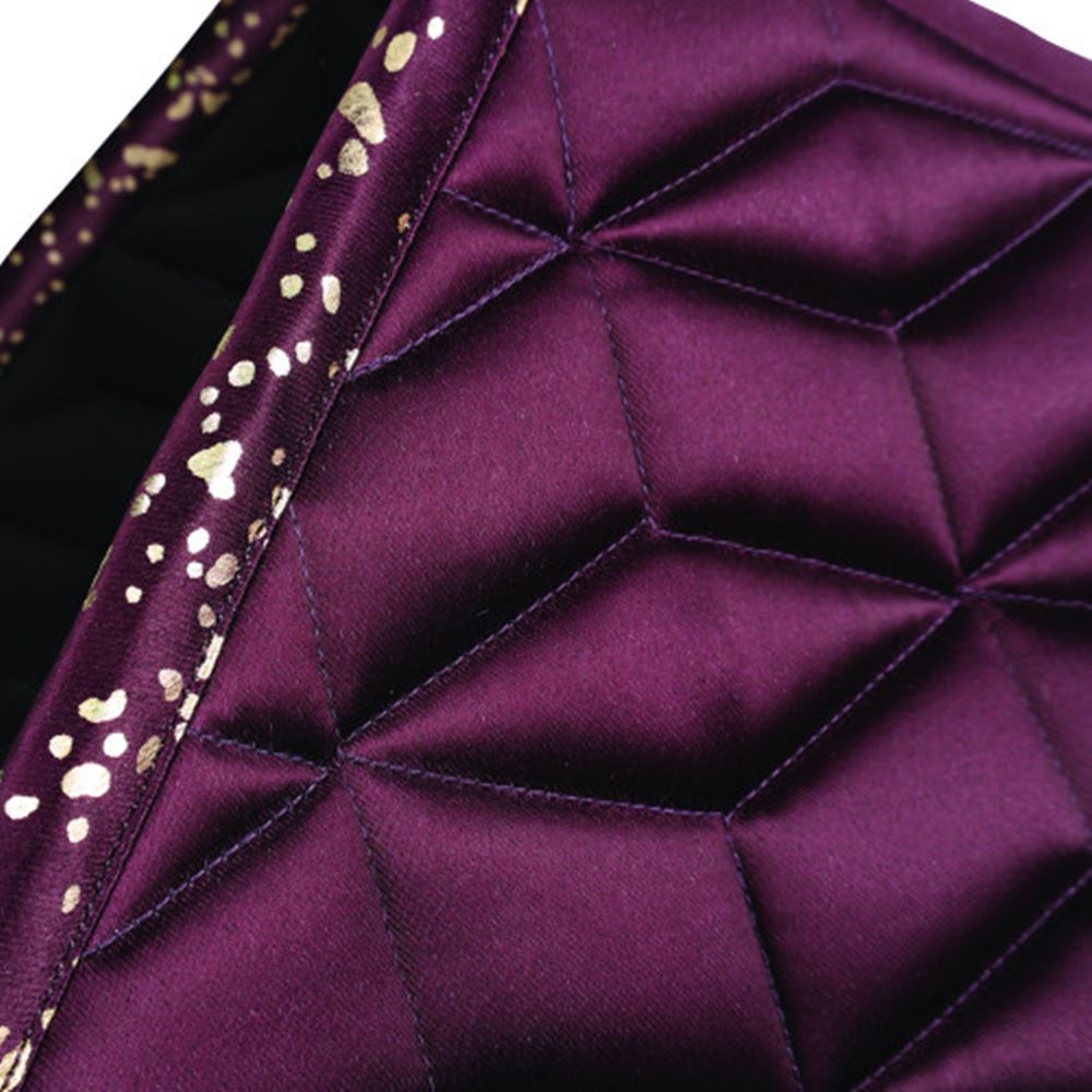 Hy Equestrian Enchanted Collection Saddle Pad (Plum/ Rose Gold)
