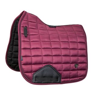 Shires ARMA Eltar Satin Dressage Saddlecloth (Black Cherry)