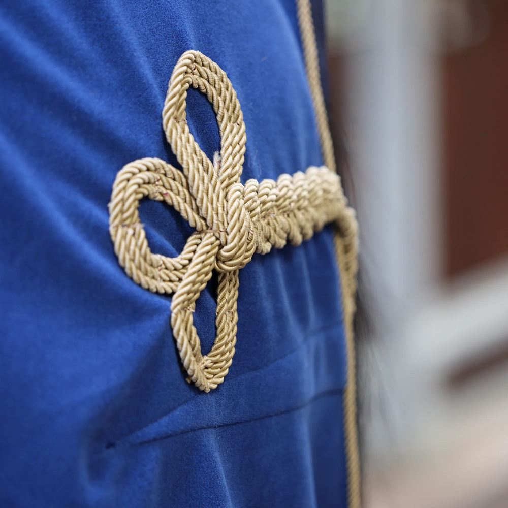 Shires Deluxe Fleece Show Rug (Navy)