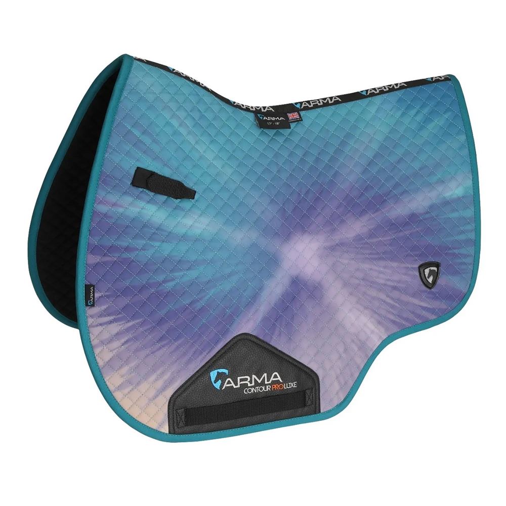 Shires ARMA Tie Dye Saddlecloth (Teal)