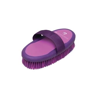 Hy Equestrian Pro Groom Body Brush (Purple/Pink)