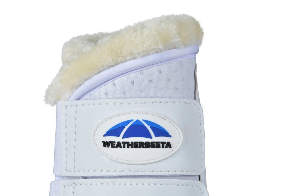 Weatherbeeta Tough-Tec Comfy Fleece Brushing Boots (White)
