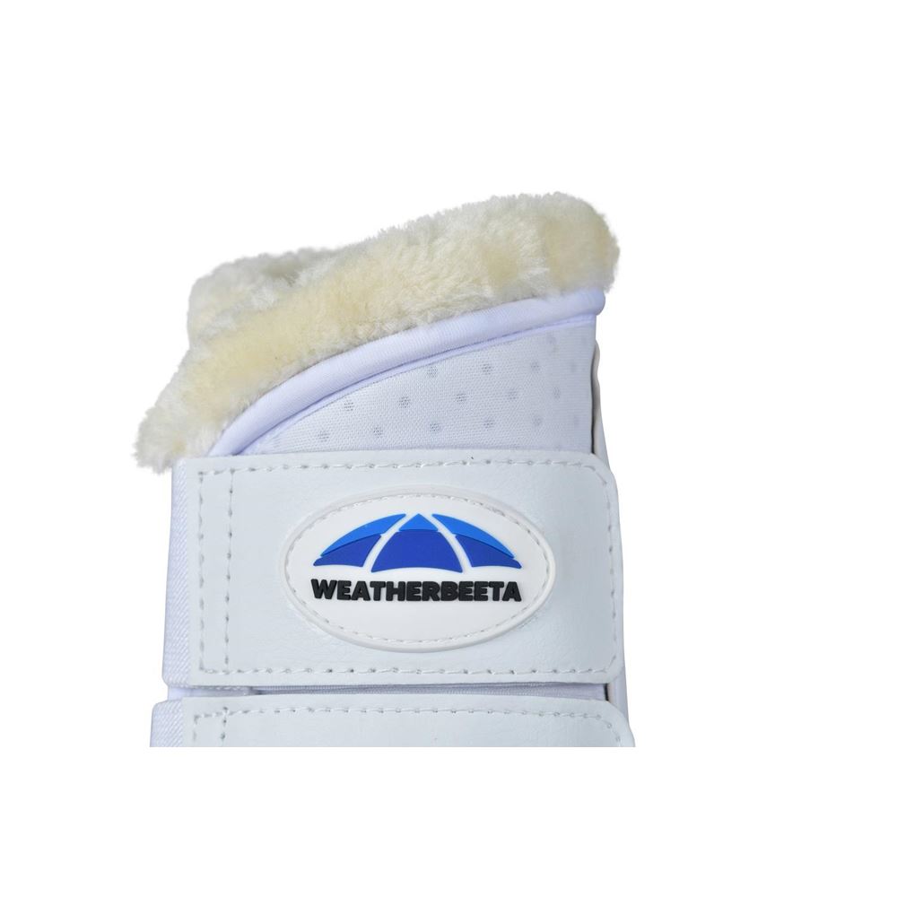 Weatherbeeta Tough-Tec Comfy Fleece Brushing Boots (White)