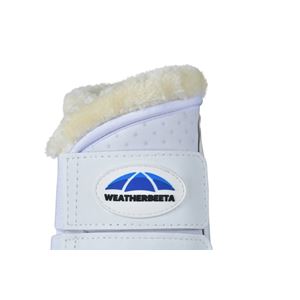 Weatherbeeta Tough-Tec Comfy Fleece Brushing Boots (White)