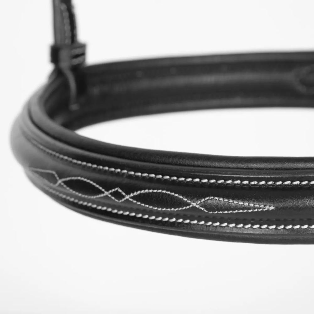 Avignon Padded Raised Cavesson Noseband (Black)