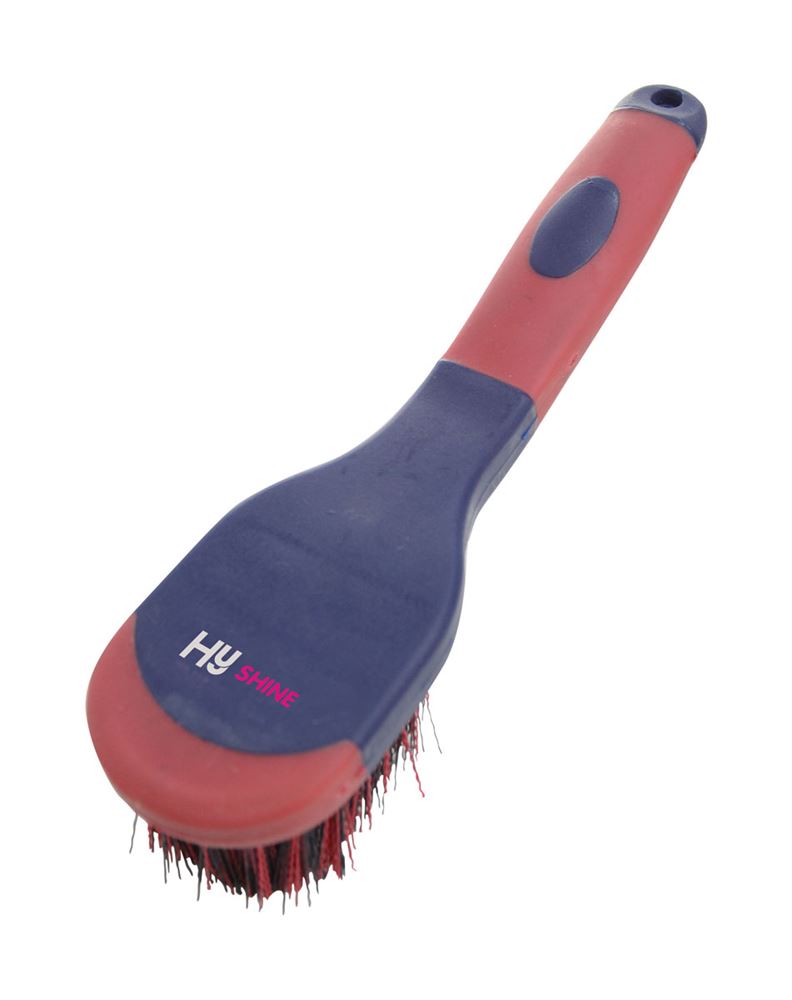 Hy Equestrian Pro Groom Bucket Brush (Red/Navy)