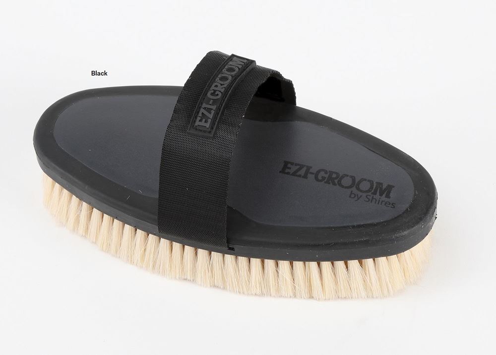 Shires Ezi-Groom Body Brush with Goat Hair