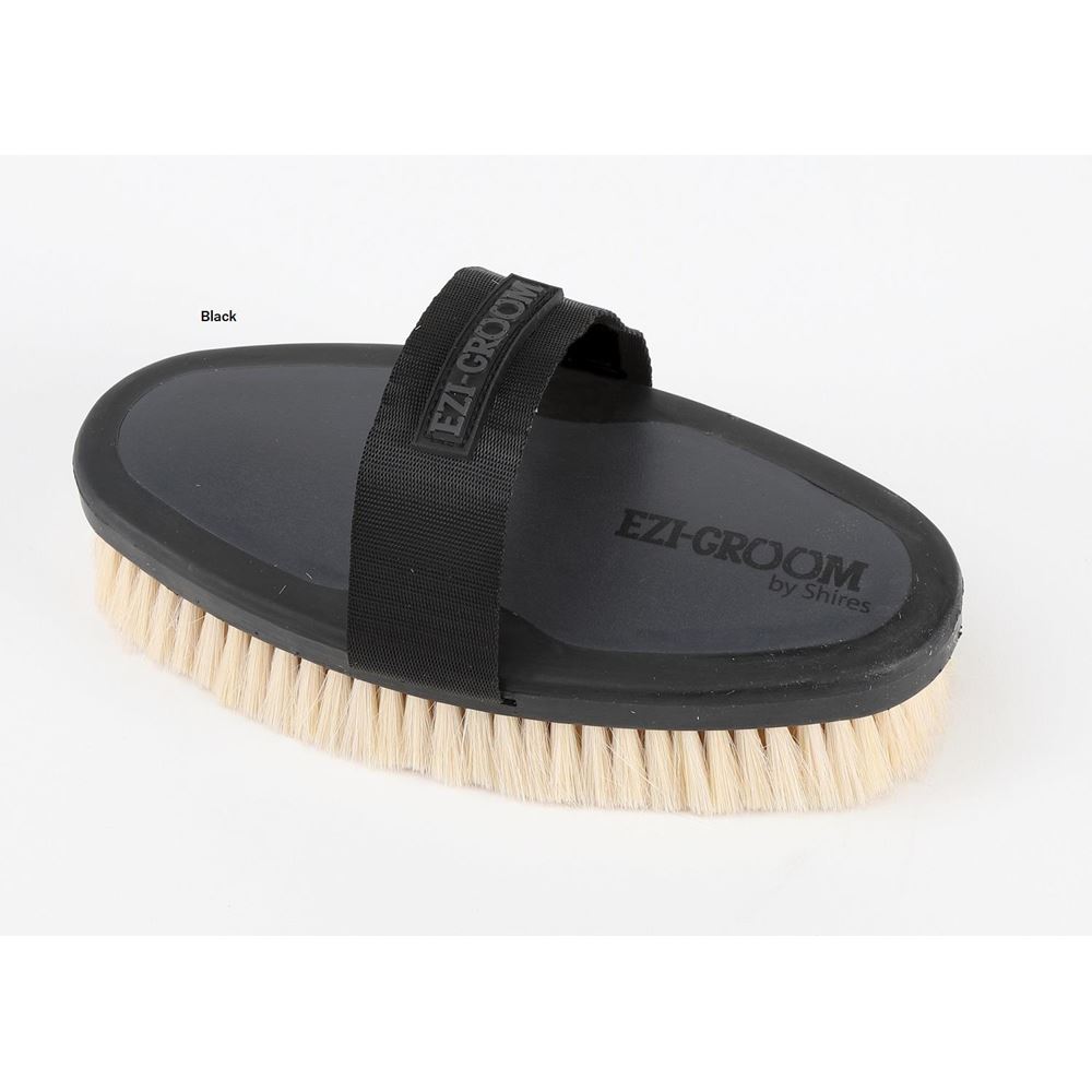 Shires Ezi-Groom Body Brush with Goat Hair