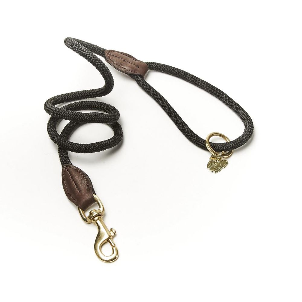 **barcodes** Shires Digby & Fox Fine Rope Lead (Black)