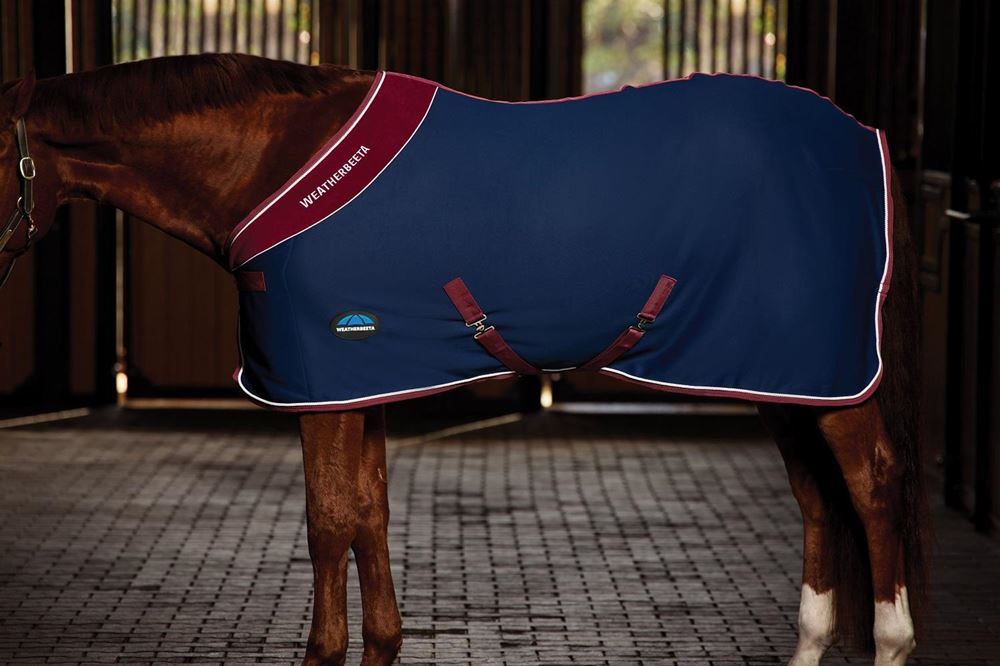 Weatherbeeta Opulence Show Sheet Standard (Navy/Burgundy)