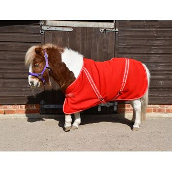 Rhinegold Mini Comfey Fleece Rug (Red)