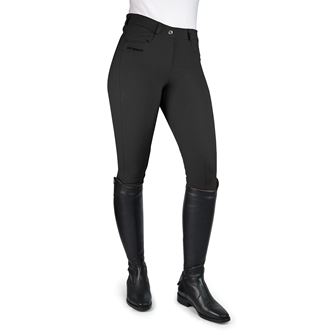John Whitaker Ladies Horbury Self Seat Breeches (Black 32") *Clearance*