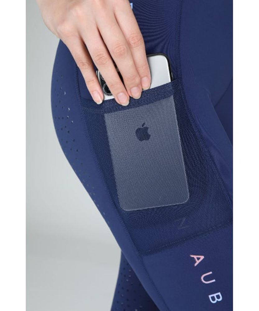 Shires Aubrion Brook Logo Riding Tights