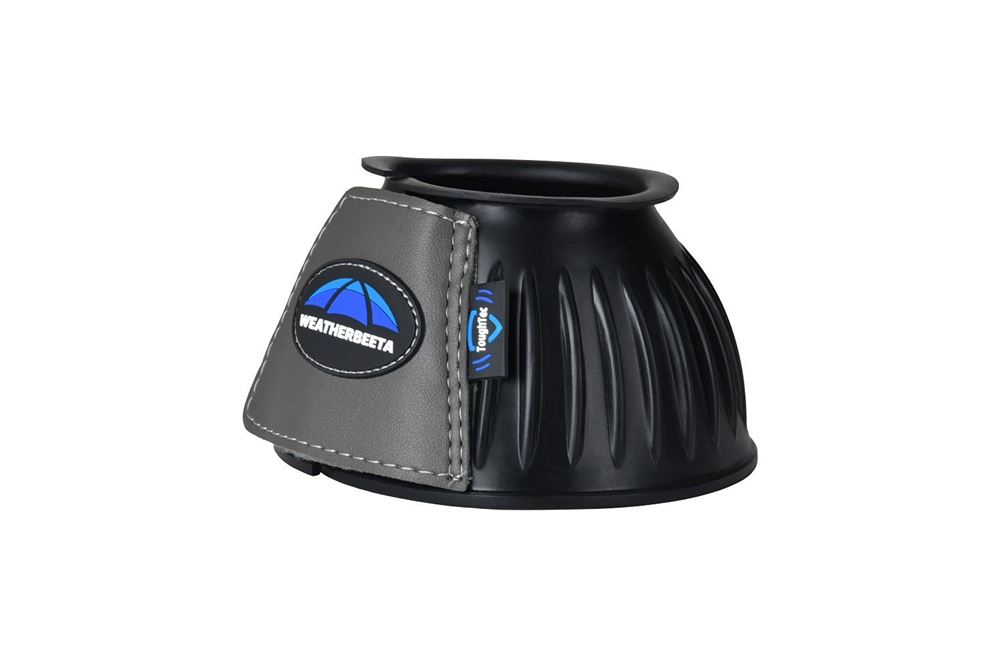 Weatherbeeta Tough-Tec Prime Rubber Bell Boots (Black/Grey)