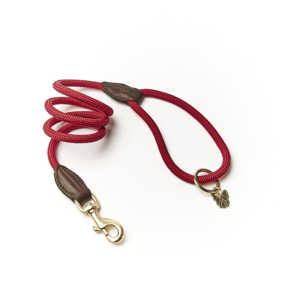 **barcodes** Shires Digby & Fox Fine Rope Lead (Red)