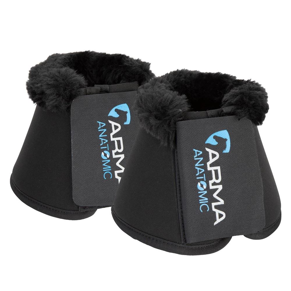 Shires ARMA SupaFleece Neoprene Over Reach Boots (Black)