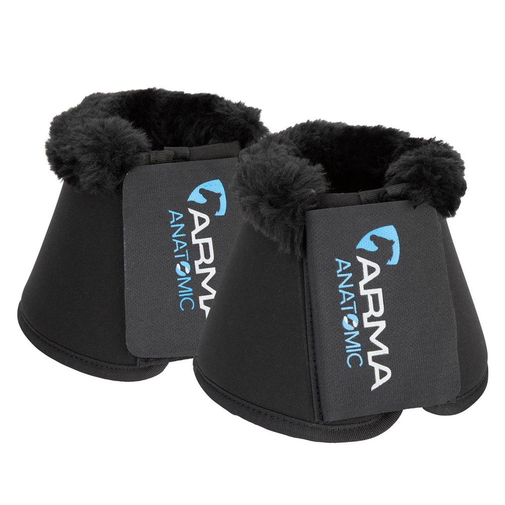 Shires ARMA SupaFleece Neoprene Over Reach Boots (Black)
