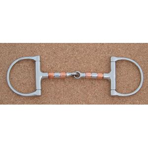D Cheek Copper Roller Snaffle