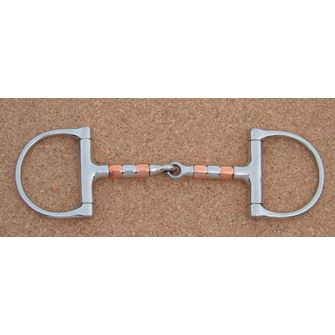 D Cheek Copper Roller Snaffle