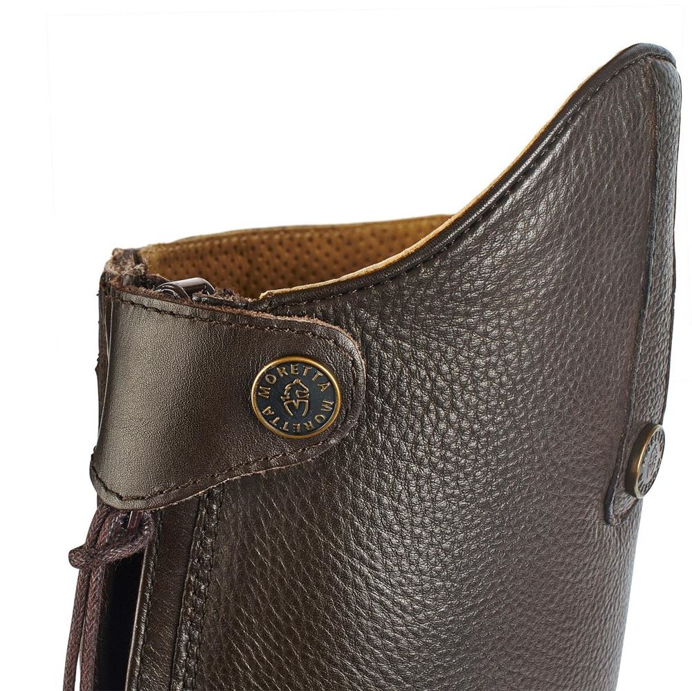 Shires Moretta Gianna Leather Riding Boots - Regular Height (Brown)