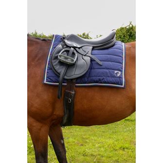 Hy Equestrian Mystic Saddle Pad (Navy/Rainbow Dust)