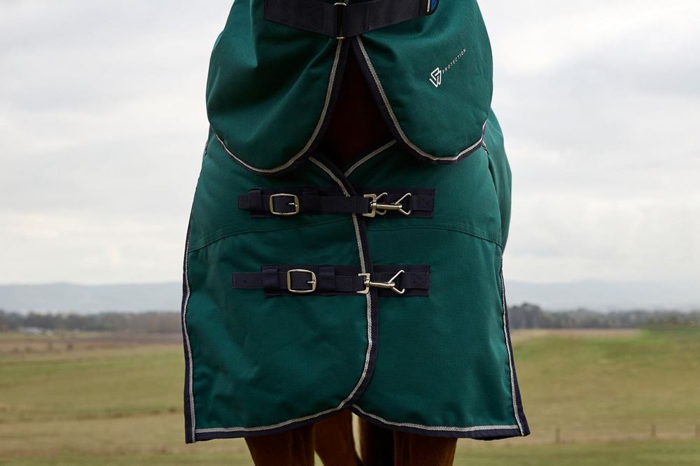 Weatherbeeta Comfitec Plus Dynamic Turnout Detach-A-Neck - 100g (Forest Green/Navy)