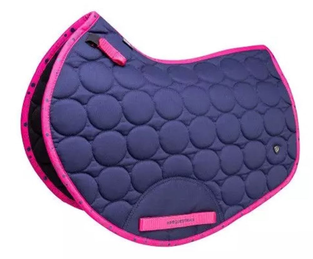 Hy Equestrian DynaMizs Ecliptic Close Contact Saddle Pad (Navy/Magenta)